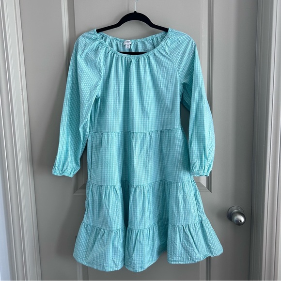 Green gingham dress EUC SIZE XS J. Crew Factory - Picture 1 of 9